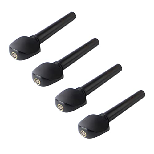 4PCS Viola Tuning Pegs Ebony Punching St Shaft Peg Replacement Violin Accessories Black Violin Tuning PegViola Tuning PegsEbony Tuning PegsTuning Peg ReplacementWood Tuning