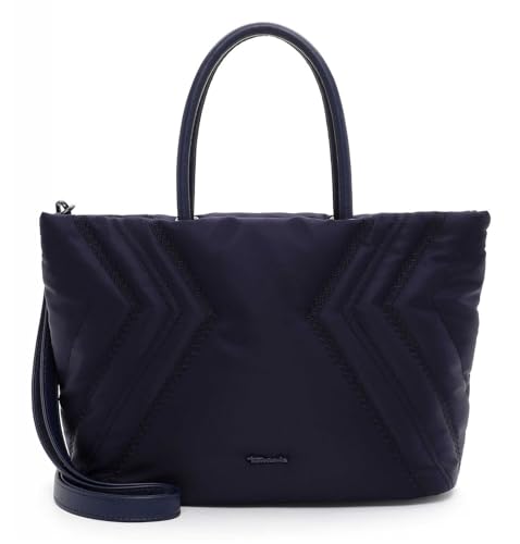 Sac cabas bleu Tamaris Annalena antivol avec fermeture Éclair intégrale