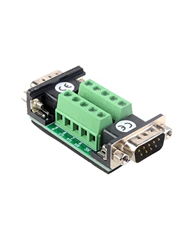 euroharry DB9 D-SUB DB9, RS232 RS485 CAN RS422 avec terminal DB9 vers module de signal de bornier Cover