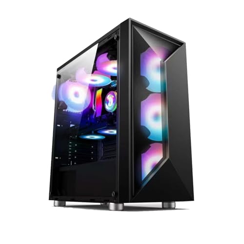 ブラックPCケース 透明サイドパネル付き 51SdIPqnOtL.jpg