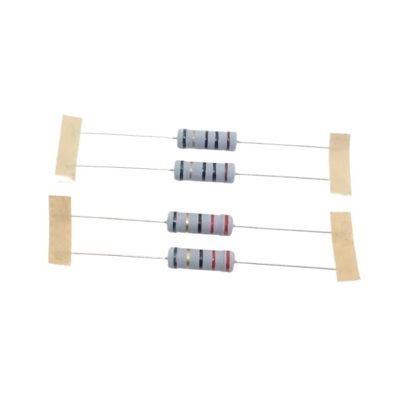 10 pièces Fil Fusible Résistance Bobinée Fusible Résistance 3W 2W 1W 0.5W 0.1 0.15 0.22 0.33 0.47 0.5 1 1.5 2.2 3.3 4.7 5.1 10 20 47 68 100Ohm(2W 22 Ohm...