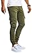 Leif Nelson Pantaloni Cargo da Uomo LN-9285 Cachi W33/L30