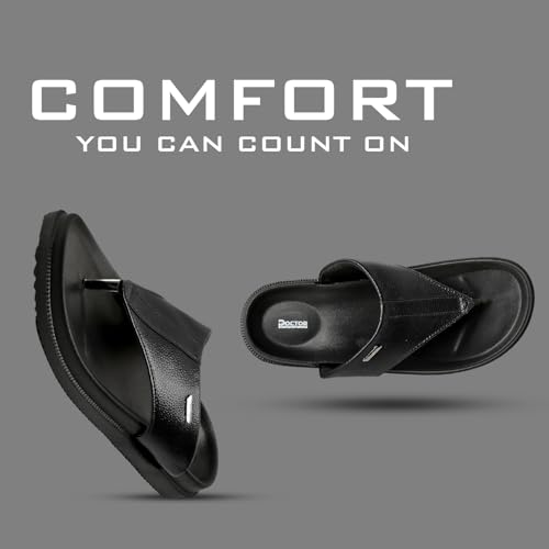 Image of DOCTOR HEALTH SUPER SOFT Men's Orthopedic Slippers | Anti-Skid Comfort Footwear for Heel Pain & Everyday Wear | Lightweight PU Sole Flip-Flops for Men