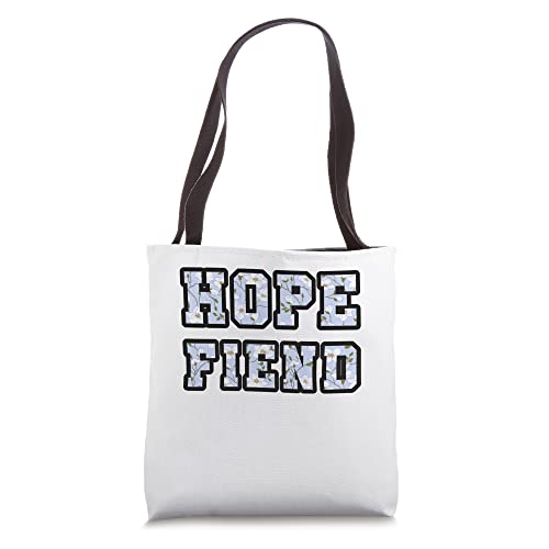 Hope Fiend Blue Floral Recovery Sobriety Tote Bag