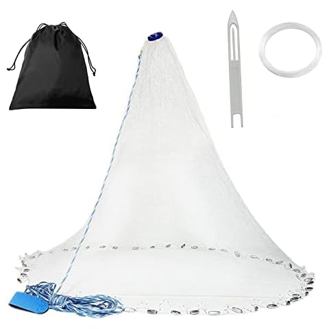 Cebo de Red de Pesca Croch 3.6M con Malla de Nylon de 1CM Cover