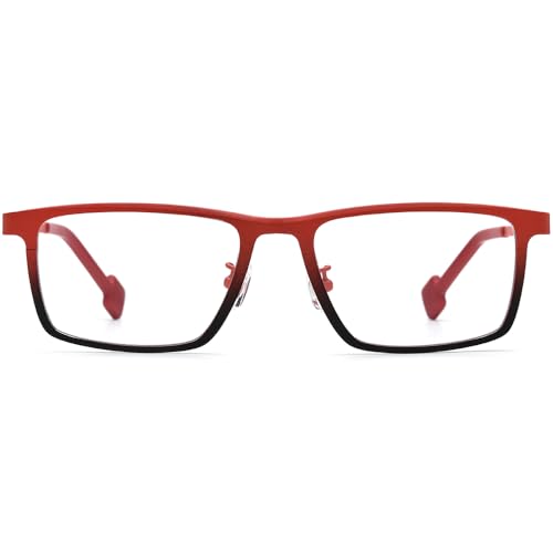 Image of FONEX Colorful Pure Titanium Glasses Frame Women Retro Round Eyeglasses