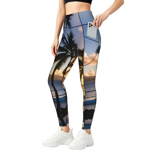Evita transparencias con pantalones de yoga de cintura alta con bolsillos