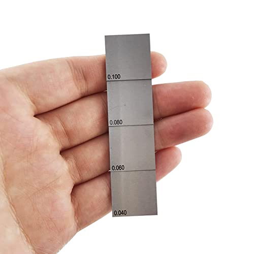 Bloque de Prueba Ultrasónica NDT con 4 Escalones (0,040" / 0,060" / 0,080" / 0,100") en Acero 1018 para Calibración de Espesores y Linealidad en Medidores Ultrasónicos miniatura 1