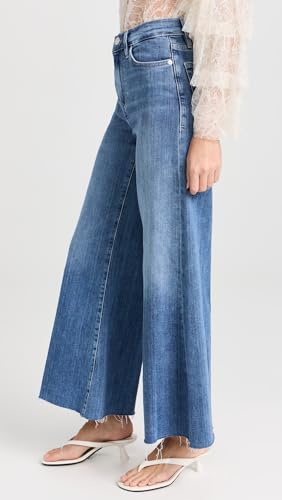 FRAME Women's Le Palazzo Crop Raw Fray Jeans4