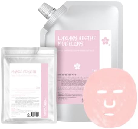 Dermabell Korea Full Essence –CHERRY BLOSSOM Luxury Aesthetic Peel-off Gel Modeling Face Facial Mask, Plumps and soothes, Promotes collagen production, Increases the skin's vitality, Moisturizing (1kg, 20-30 times)