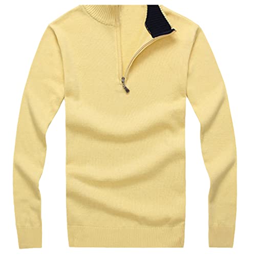 Pull chaud en coton à col montant Kelsiop pour homme en taille XXL