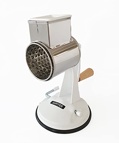 Jupiter Handreibe Tischreibe Trommelreibe weiß 506012 Küchenhelfer Handgerät manuell