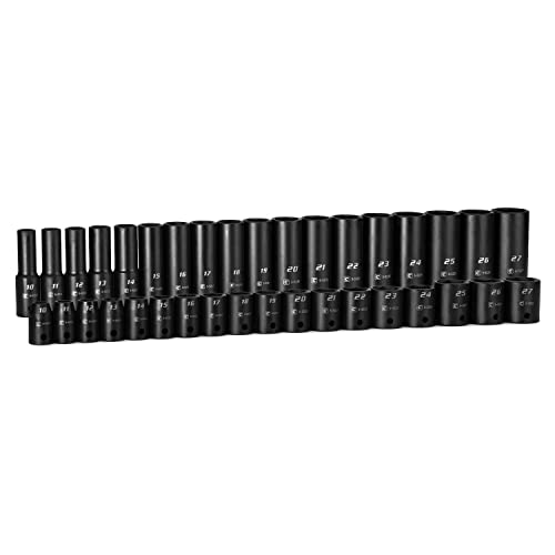 Capri Tools 3/8 In. Drive SAE 12-Point Shallow And Deep Socket Set (22-Piece) CP16301-22SSD - Foto 7