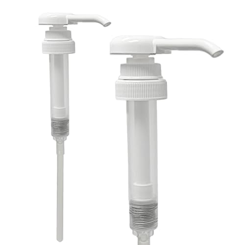 ljdeals 2 Pack 38-400 Pump Dispensers, Heavy Duty, Leak-Proof, BPA Free, 1 oz Output - Fits 1 and 1/2 Gallon Jugs, Jars, Containers with 38 mm Neck Size2