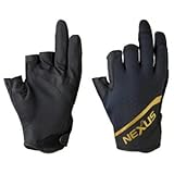 シマノ(SHIMANO) ネクサス 防風 グローブ 3本カット GL-102V ブラック XL