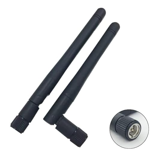 CENXIFJUDZ 2.4GHz WiFi Antenna 3dBi SMA Male for Router, IP Camera, 2 Pack | omnidirectional, 50 ohm, extends range for USB adapters, PCIe wireless cards, desktop PC, plug and play, no tools needed
