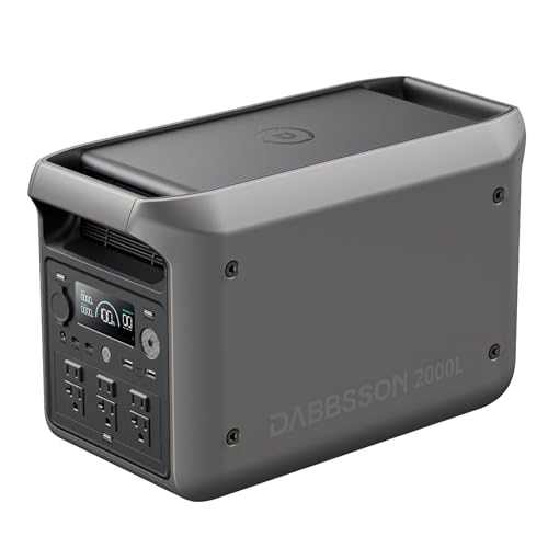 【2KWhクラス最軽量半固体電池】Dabbsson ポータブル電源 2000L 2048Wh...