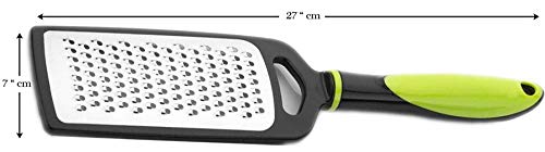 Image of SIGNAMIO Hand Kadukas Cheese Grater and Vegetable Shredder for Kitchen Stainless Steel Ginger Crusher, Carrot Grater, Garlic Slicer with Protective Cover (Green)