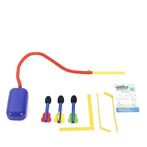 Image of Wembley Jump Rocket Toys for Kids | 3 Foam Tipped Rockets with Whistling Sound | Stomp Launcher Outdoor Toy Set | Flying Toys for Kids | Flies Upto 150Ft Non-Toxic, No Battery, Multicolor