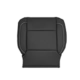 BuliBoao Driver Bottom Seat Cover Perforated for Chevy Silverado GMC 1500 2500HD 3500HD 2015-2019, Microfiber Leather (Also for Passenger Side)