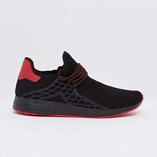 Image of shoexpress Mens Textured Low Ankle Walking Shoes with Lace Up Closure Walking Shoes