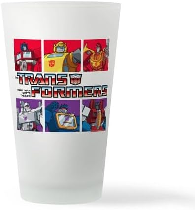 CafePress Transformers Autobots Decepticons Pint Glass, 16 oz. Drinking Glass