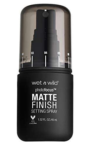 wet-n-wild-Photo-Focus-Matte-Finish-Setting-Spray-Matte-Appeal-152-Ounces wet n wild Photo Focus Setting Mist, Up to 24HR Wear, Lightweight & Nourishing Aloe Formula Suitable for All Skin Types, Cruelty-Free & Vegan - Matte Appeal