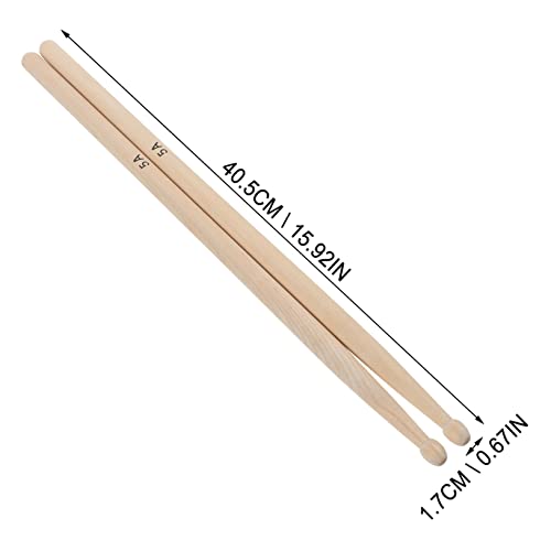 Par de baquetas de madera de arce 5A para percusión miniatura 5