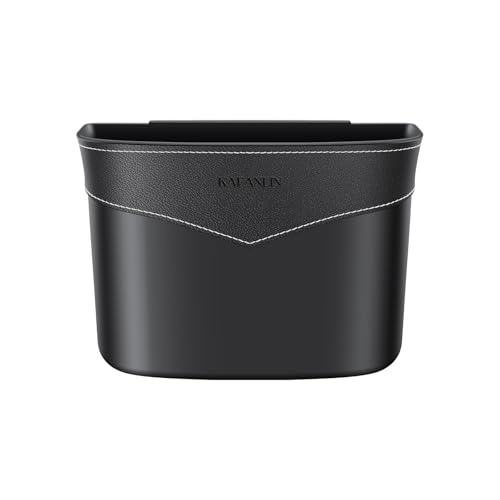 Image of Car Trash Can Mini Trash Bin Garbage Organizer with Plastic Trash Bag Automotive Small Garbage Bin for Home Office Auto Vehicle Car Door Front Back Seat Storage Accessories Glovebox Trash Can
