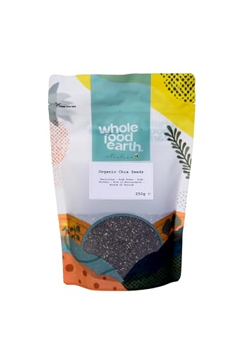 Wholefood Earth Bio-Chiasamen – 250 g | Roh | Gentechnikfrei | Vegan | Ballaststoffquelle | Bio-zertifiziert