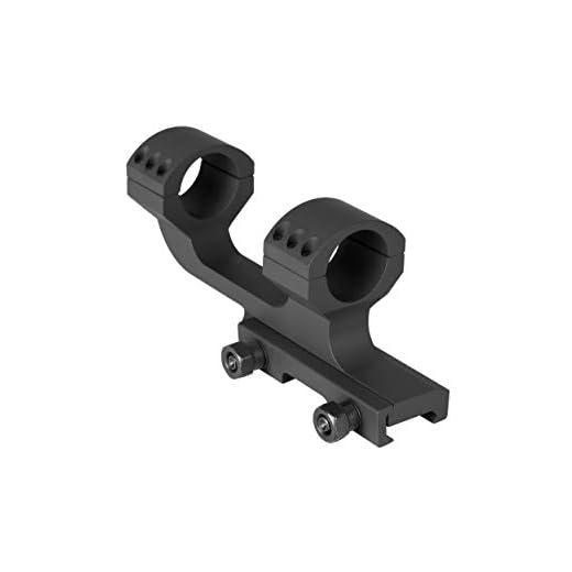 Monstrum Offset Cantilever Dual Ring Scope Mount | 1 inch Diameter | Black