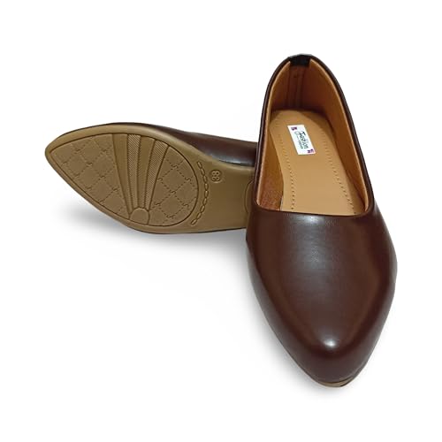 Image of Women's Formal Ballerina Flats - Stylish Pointed Toe Pull-On Shoes for Office & Casual Wear