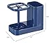 iDesign InterDesign Bathroom Toothbrush and Toothpaste Stand/Holder and Medicine Cabinet Organizer, Navy Med+ Dental Center