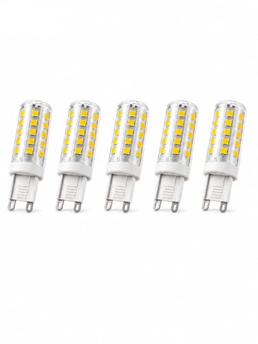 Kit 5 Lâmpadas LED G9 5W Bivolt Branco Frio