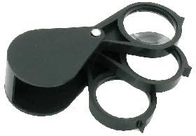 Sarome UK Black Triple Magnifying Glass Loupe MAG13