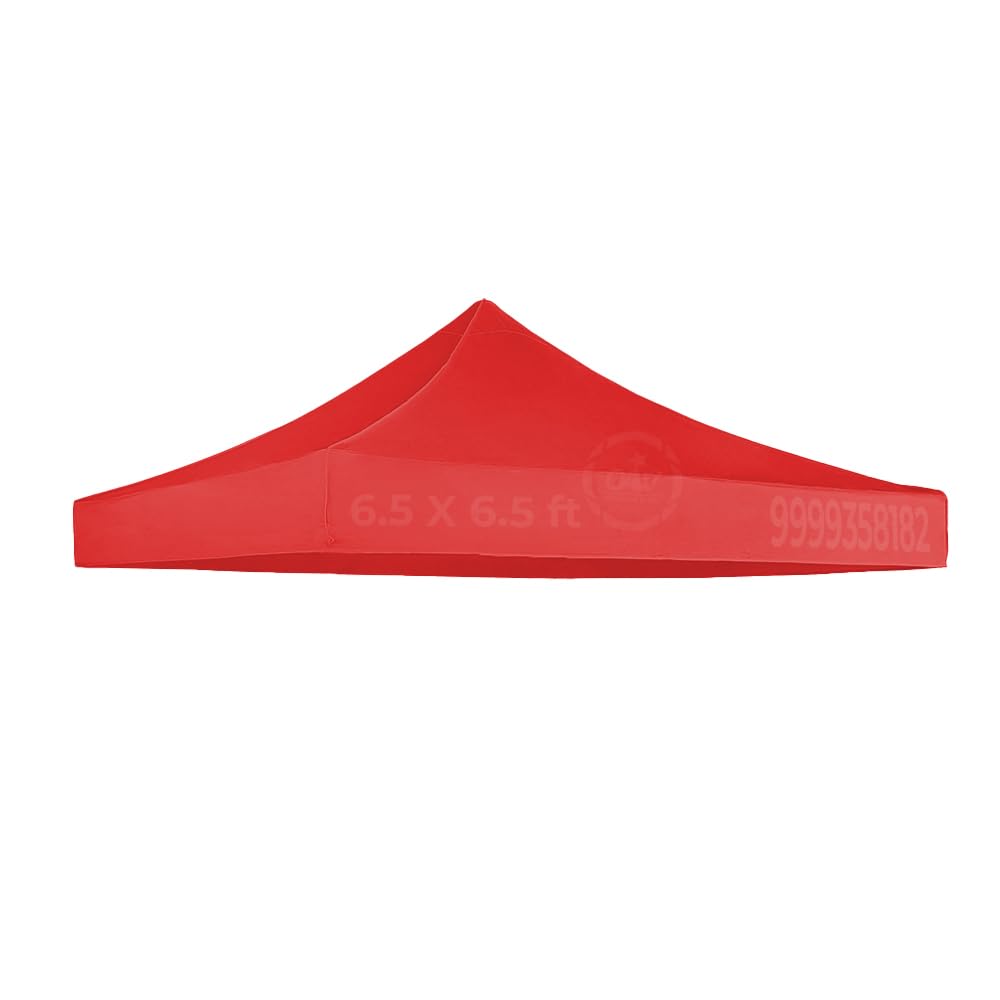 6.5x6.5 ft Canopy Tent Top Cover, 2x2 Meter Gazebo Tent Replacement Top Fabric, Replacement Top Canopy for 6.5x6.5 ft Gazebo Tent (Top Cover only) (Red)-image-49