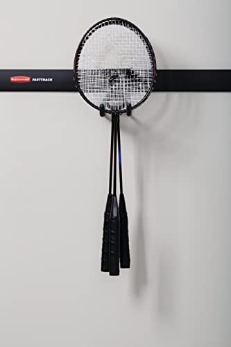 Rubbermaid Rail Garage Organization Multi-Purpose Hook, Wall Mounted Storage System, Direct Mount Into Fasttrack Garage Rail, Holds Up To 50 Pounds - Satin Nickel (1784459) #TOP6