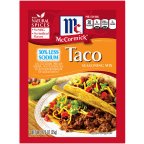 Image of McCormick Seasoning Mix Taco 30% Less Sodium, 1.25 OZ (Pack of 12)