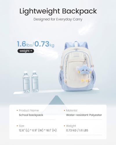 LOVEVOOK School Backpack for Teen Girl, Cute Bookbag for Student, Daypack - image 5