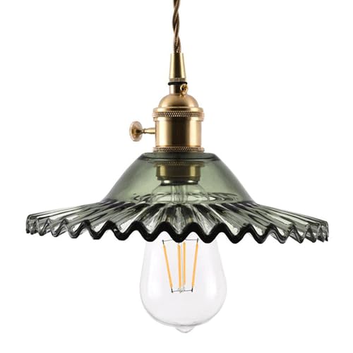 Luminaire décoratif suspension en verre style nordique avec douille E27 pour cuisine
