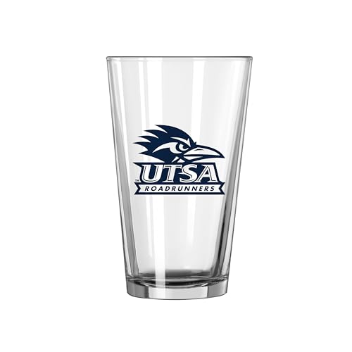 Image of Logo Brands NCAA 16 oz Pint Glass - Durable Glass With Bold Team Color- Chip-Resistant Rim Drinkware For Fans, Tailgates, Home Bars & Everyday Use