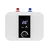Scaldacqua istantaneo elettrico Scaldacqua istantaneo Scaldacqua istantaneo Doccia 1500W Mini scaldabagno con indicatore di temperatura a LED leggibile 220V Scaldabagno elettrico Acqua calda