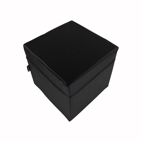 Jeflex - Cubo de asiento de 40 x 40 x 40 cm de piel sintética de alta calidad. Fabricado en Alemania/cubo de fitness con cubo de espuma en el interior para mayor comodidad y estabilidad de la