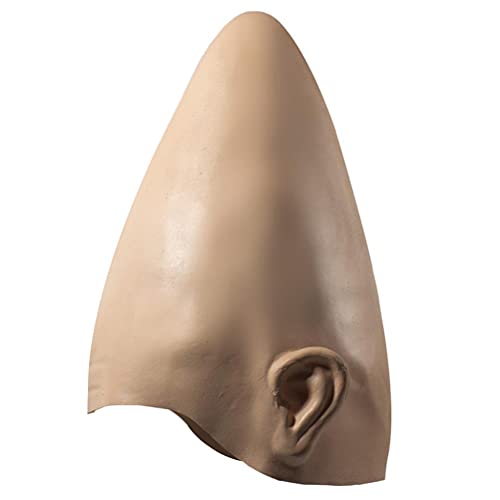 Cone Bald Head Halloween Costume, Egg Conical Mask Helmet, Alien Latex Cosplay Headgear, Cosplay Party Latex Face Head Cover Alien