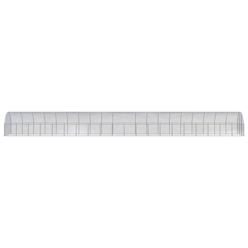 Outdoor-Hühnerstall verzinkter Stahl 3x20x2 m mit Freilaufgehege für Kleintiere wie Kaninchen, Meerschweinchen, Hamster und Nager, Stabiler Laufstall für Outdoor und Indoor Nutzung