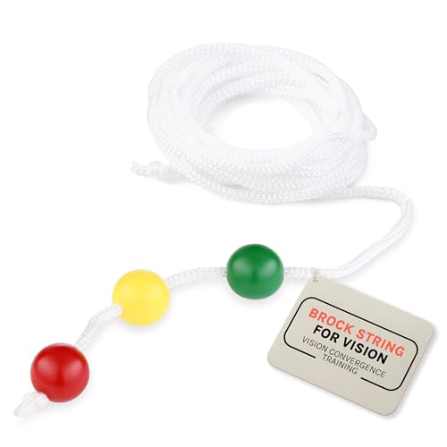 Brock String Vision Convergence Training Tool 6 Ft with 3 Beads White