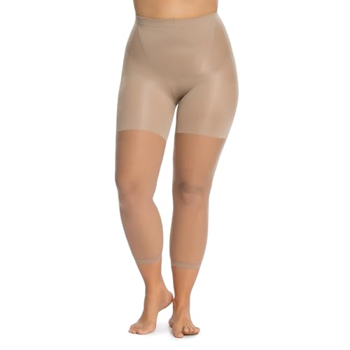 SPANX Power Capri - Body-Shaping Footless Pantyhose for Core Control - Adjustable Length - Comfortable Waistband