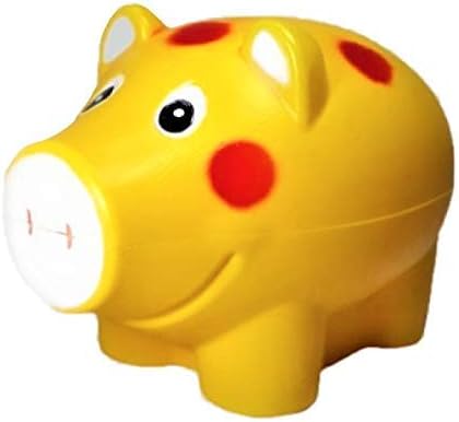 JOY STORIES Piggy Bank for Kids, Money Saving Bank, Coin Holder, Coin Box Girls & Boys (Yellow)