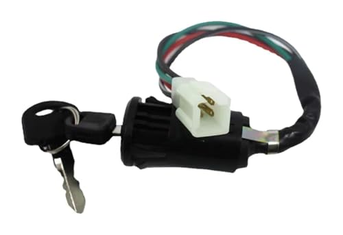 Interruptor encendido moto universal 4 pines compatible con Kawasaki cerradura de arranque ATV