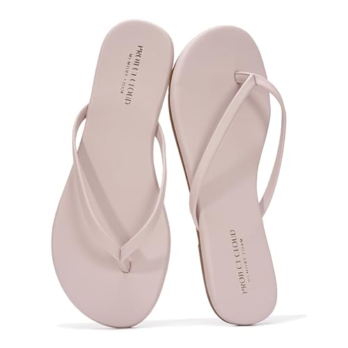 Image of Project Cloud Flip Flops for Women Footwear- Lightweight and Memory Foam Insole Sandals for Women 2026 - Durable Non-Slip Beach Essentials Flats for Women Sandals (Foundations)